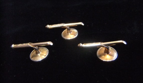 Larter and Sons Tuxedo Cufflink and Spring Link S… - image 4