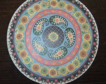 French Country CoasterStone Trivet, Designed by Claire Murray, Cork Backed