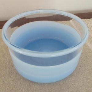 Vintage Kosta Boda Decorative Glass Bowl, Opalescent Blue, by Monica Backstrom, Sweden
