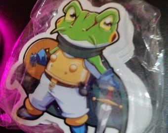 FROG Sprite No. 1 from Chrono Trigger 16 Bit Vinyl Decal Sticker
