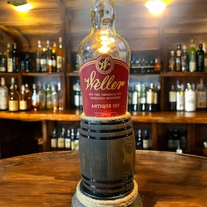 Weller Bourbon Barrel Bottle Lamp (Wired)