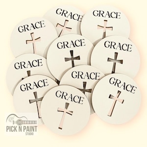 Grace, Be still token, Pocket christian quote, Bible pocket hug, Pocket coin, 15 in a pack.