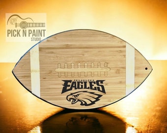 Philadelphia Eagles cutting board- Philadelphia eagles kitchen decor, Eagles football gift, Philadelphia Eagles football.