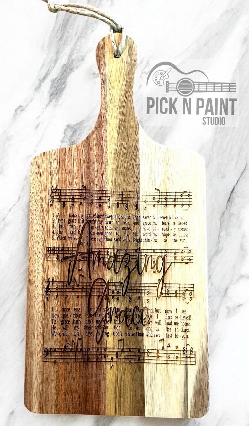Picknpaintstudio Acacia Wood Cutting Board - Thumbnail 2