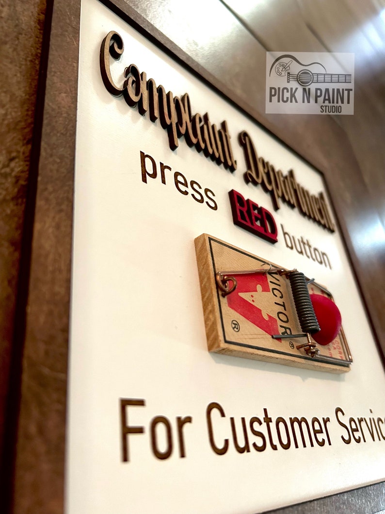 Complaint Department Sign- Funny Work Sign- Complaint Department Decor ...