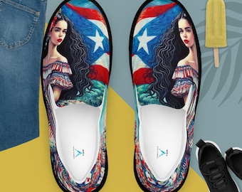 Puerto Rican Women’s slip-on canvas shoes