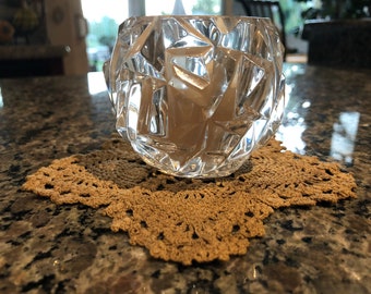 Pomegranate Dyed Doily