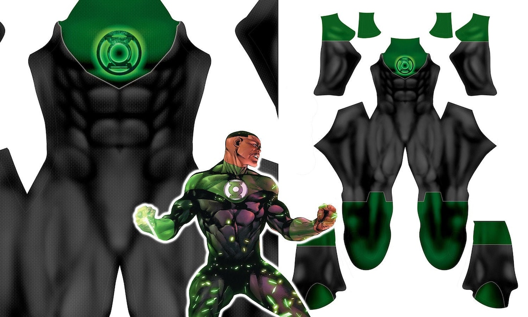 Green Later Pattern John Stewart Green Lantern Pattern - Etsy