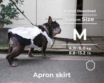 Apron skirt | PDF Dog Clothes Pattern, instruction booklet with movie | size: M