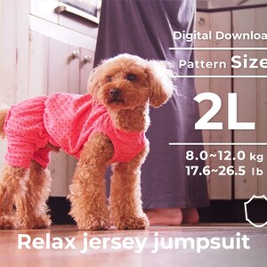 Relax Jersey Overall |   PDF Hunde Kleidung Nähanleitung | Größe: 2L Gebrauchsanweisung mit Film