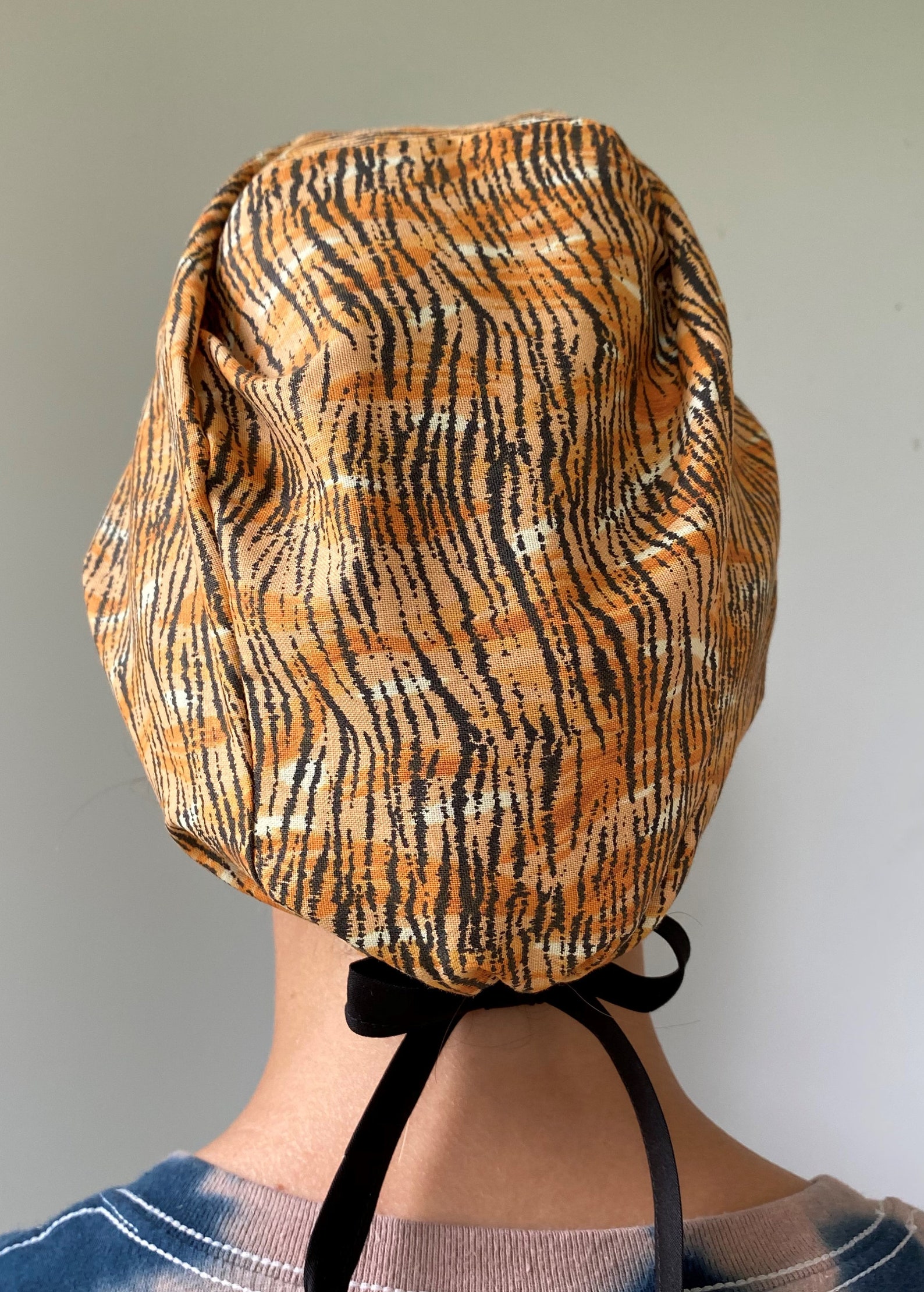 Tiger fabric Surgical Scrub Cap Tiger Scrubs Tiger Safari Etsy