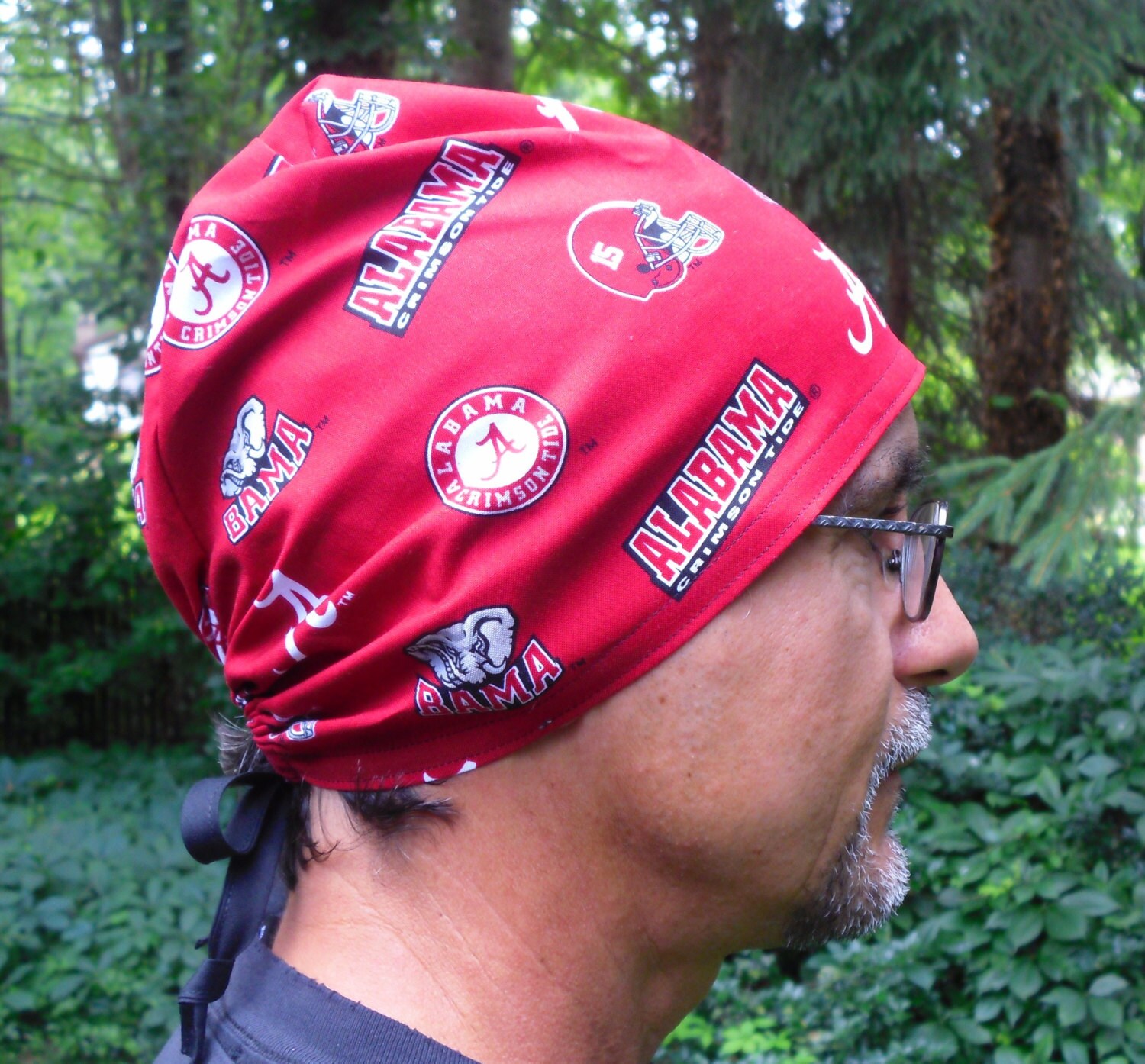 Alabama Fabric Scrub Hat,University Alabama Crimson Tide Fabric,Alabama