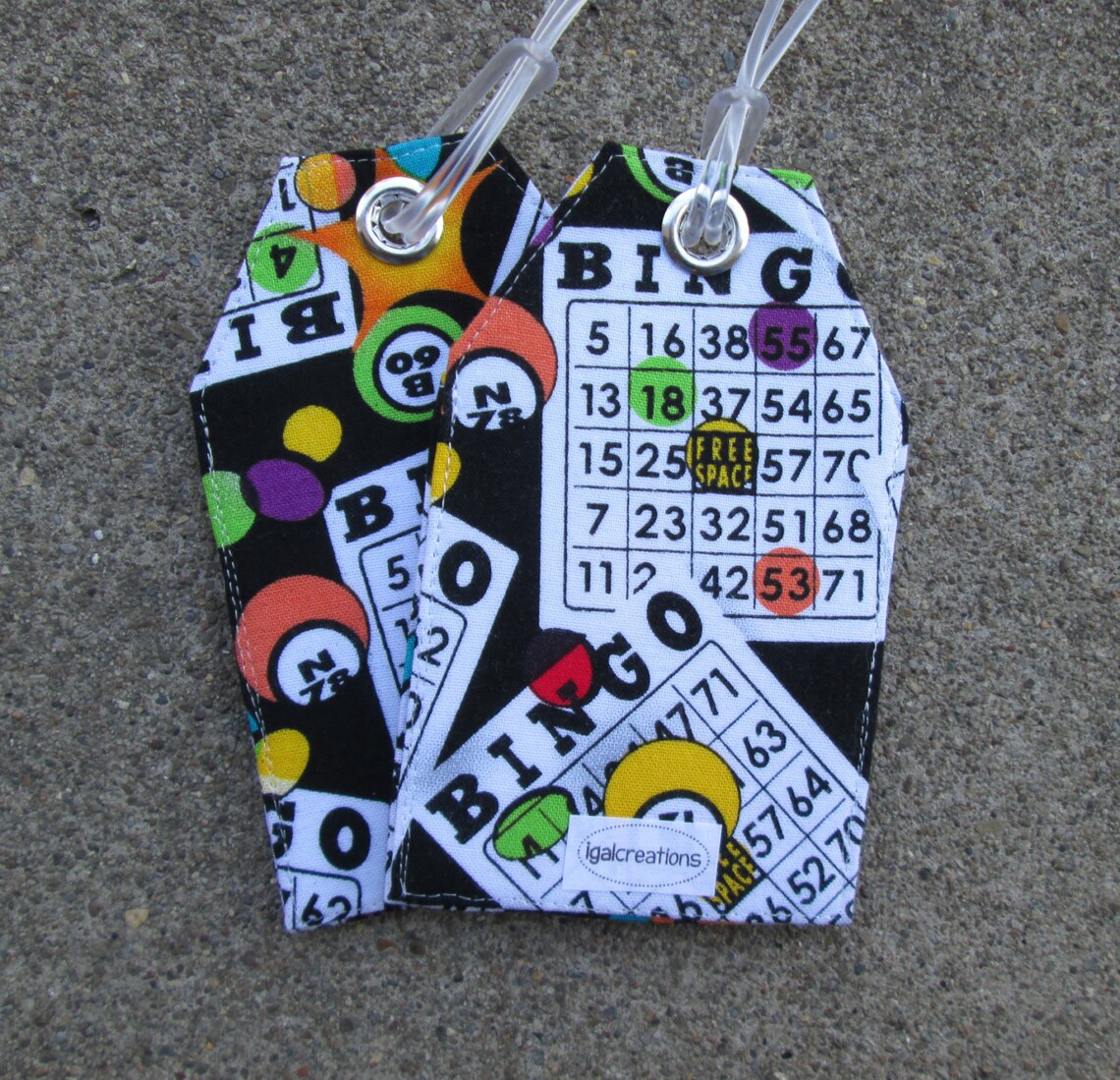 Bingo Cards Fabric Badge Protector Holder Bingo Fabric Luggage Etsy UK