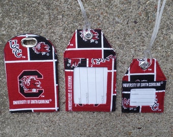 USC Gamecocks Luggage tags,USC Gamecocks Luggage,USC gamecocks Fabric Luggage tags,usc gamecocks Identification Badge Holder Protector