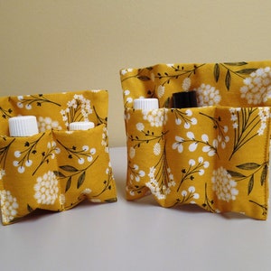 Essential Oil Holder,Bag Insert, Travel Case, Oil Pouch Pocket,Makeup case,Nail Polish Case,Travel Bag, Padded Oil Carrier 2 or 3 Pocket