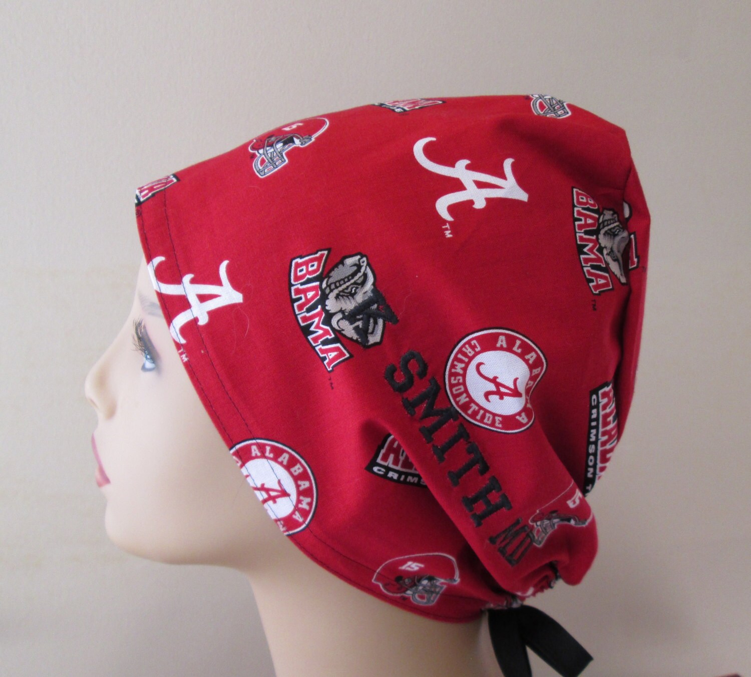 Alabama Fabric Scrub Hat,University Alabama Crimson Tide Fabric,Alabama