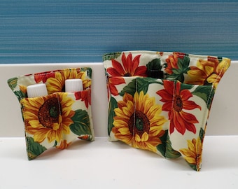 Essential Oil Holder,Bag Insert, Travel Case, Oil Pouch Pocket,Makeup case,Nail Polish Case,Travel Bag, Padded Oil Carrier 2 or 3 Pocket