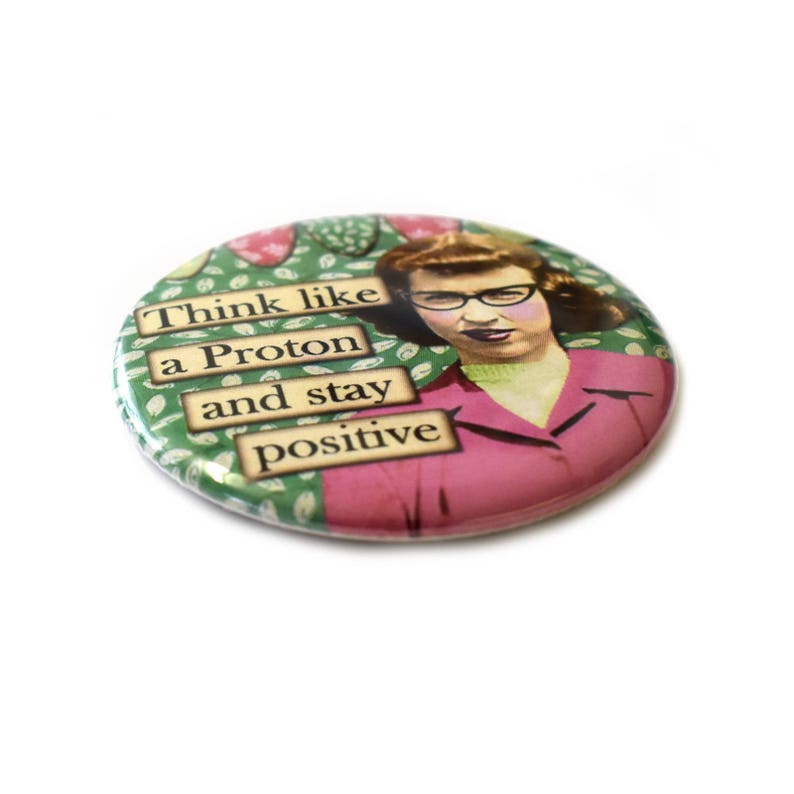 Retro Nerd Girls Fridge Set 4pc 55mm Funny Novelty Round