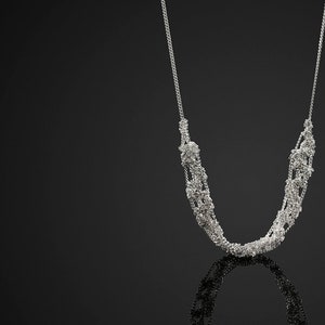 Unique Sterling Silver Necklace, Delicate Silver Necklace, Minimalist Necklace Sterling Silver, Dainty Silver Necklace, Everyday Necklace