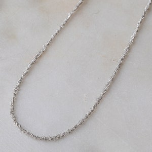 Classic Bridal Necklace, Silver Delicate Layered Necklace, Simple Wedding Necklace, Elegant Wedding Necklace, Minimalist Necklace Layered image 8