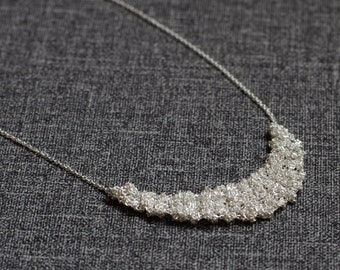 Dainty Sterling Silver Chain Necklace, Minimalist Necklace Pendant, Unique Simple Necklace, Silver Necklace Layered, Simple Bridal Necklace