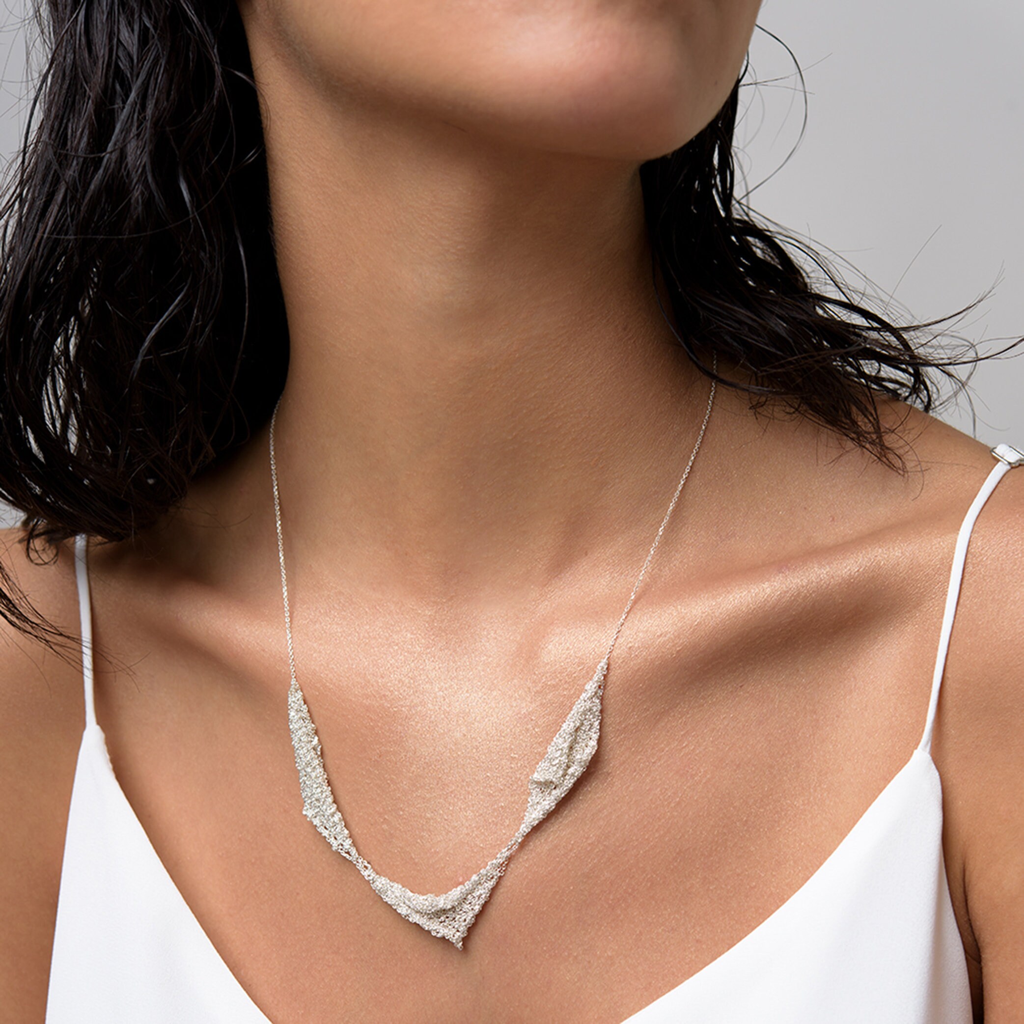 925 Sterling Silver Sparkling WOW Statement Necklace for Etsy