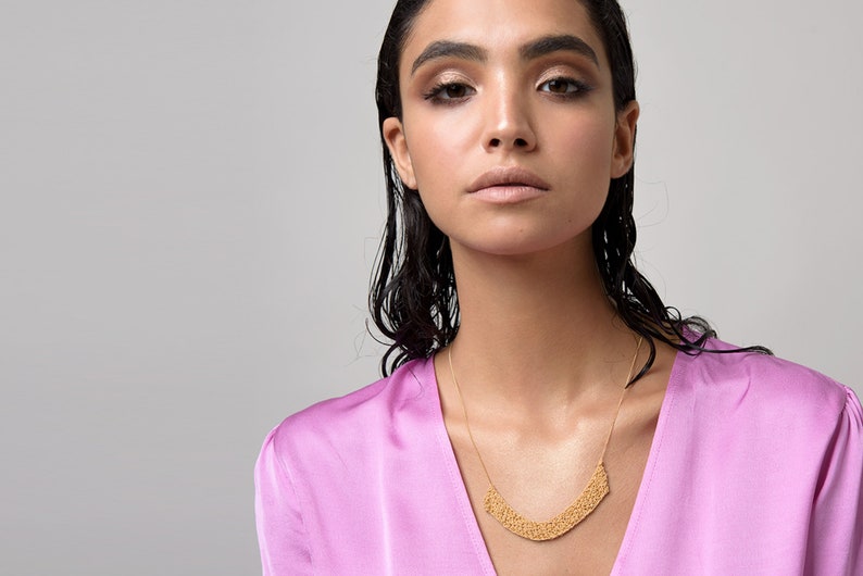Unique Gold filled Necklace for Wedding