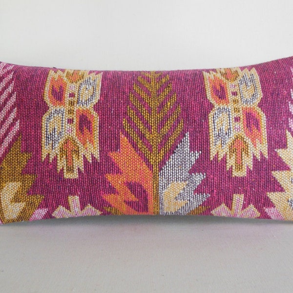 Turkish cushion throw pillow kilim pillow decorative throw decorative pillow outdoor floor sham bohemian decor ethnic tribal accent cover