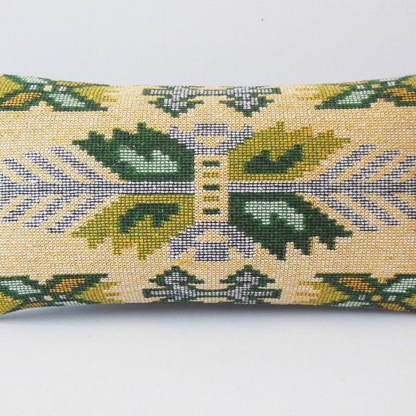 12x24 cream pillow cover cream pillow case cream cushion cover cream pillowcase green blue color woven lumbar pillow throw pillow kilim rug