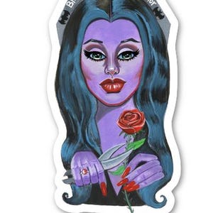 Morticia Goth Sticker