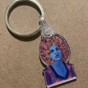 Locks of Hair Acrylic Keychain