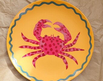 Orange Fish Platter - Etsy Vintage Hand Crafted Hand Glazed‎ Orange~Red~ FISH SERVING PLATTER-DECOR main image 1