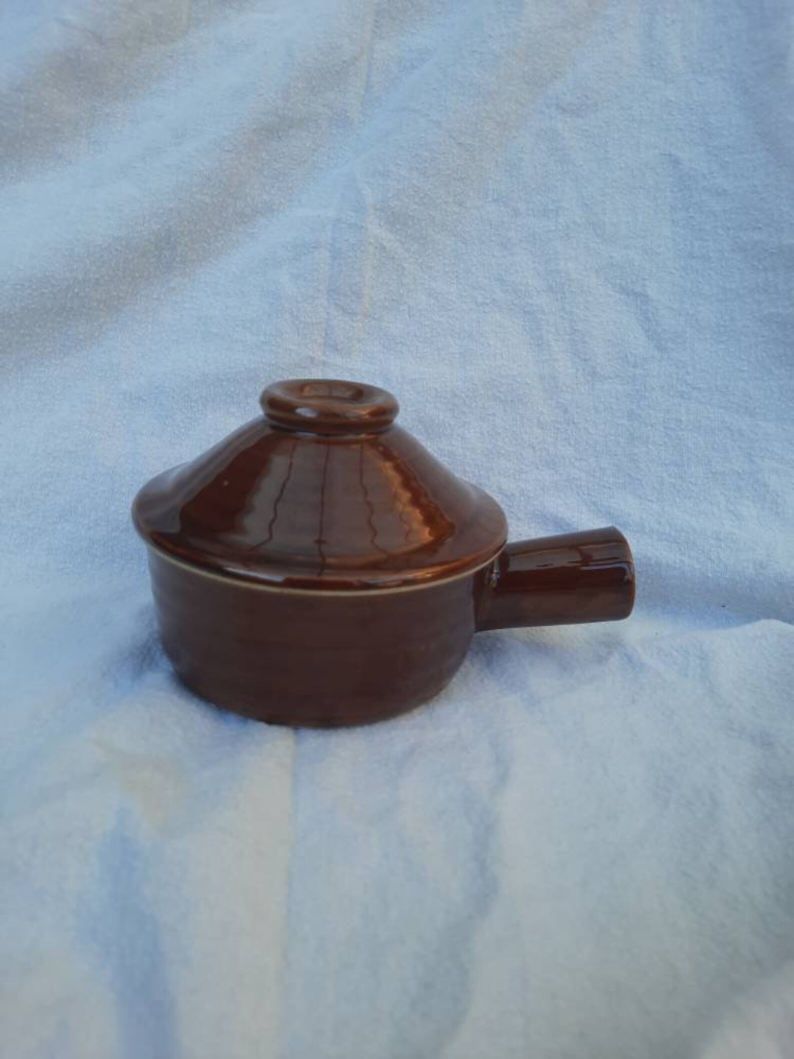 Vintage Ceramic Soup Bowl With Lid and Handle Etsy