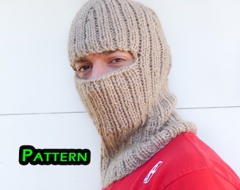 PATRÓN ~ Máscara de esquí / Máscara de snowboard / Pasamontañas ~ ¡Extremadamente cálido! ~