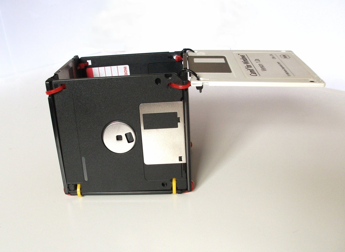 Recycled Retro Floppy Disk Storage Box Etsy