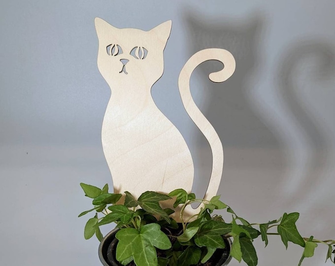 Two Designs - Cat Themed Plant Decorations, Garden Trellis