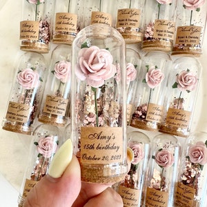 10 pcs Favors for Wedding, Baby Showers Favors, Cloche Dome Glass Custom Party Favors, Personalized Wedding Gift, Bachelorette Favors Gift