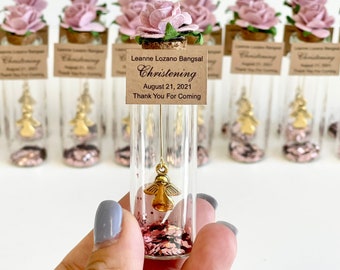 Bulk Baptism Favors, Angel Favors for Guests, Personalized Baptism Gift, Custom Favors, Christening Party Favors, First Communion Favors