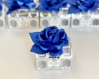 5 pcs Royal Blue Favors for Guests, Personalized Wedding Favors Boxes, Handmade Sweet 15 Party Favors, Custom Bachelorette Souvenirs Gifts