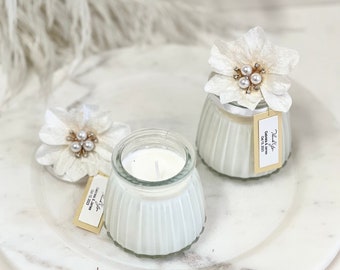 Boho Candle Wedding Favors for Guests, Custom Candle Favors, Personalized Luxury Candle Favors, Home Decor Candle, Bride Shower Candle Gift