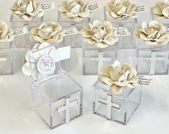 5 piezas de recuerdos para bautizo, recuerdos para bautismo, cajas de recuerdos, recuerdos con forma de cruz, recuerdos personalizados, recuerdos de primera comunión, regalos de bautizo personalizados