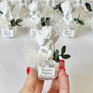 10 pcs Baptism Favors, Christening Favors, Favors Boxes, Angel Favors, Custom Favors, First Communion Souvenirs, Personalized Baptism Gifts