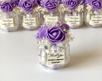 10 pcs Cadeaux de mariage pour invités, Cadeau Quinceanera, Boîtes de dragées, Cadeaux EVJF, cadeau Sweet 16 personnalisé, Cadeau d'anniversaire