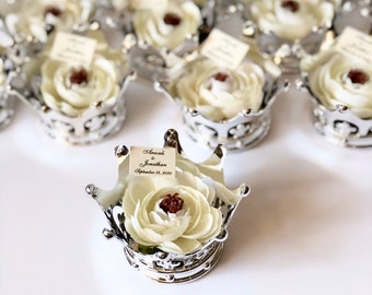 Bulk Custom Party Favors, Wedding Favors for Guests, Baby Shower Gifts, Personalized Crown Favors, Domes Prince Favors, Graduation Favors