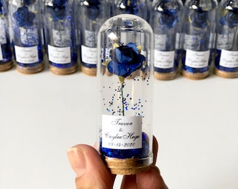 10pcs faveurs de mariage pour les invités, faveurs de mariage, faveurs, dôme, dôme de verre, dôme cloche, faveurs personnalisées, mariage bleu royal, cotillons