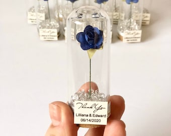 Blue Wedding Favors for Guests, Bachelorette Favors, Custom Party Favors, Paersonalized Beauty and the Beast Favors, Boho Thank you Gifts