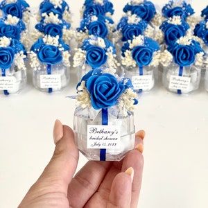 Royal Blue Party Favors for Guests, Bulk Personalized Wedding Favors Boxes, Handmade Sweet 15 Favors, Custom Bachelorette Souvenirs Gifts