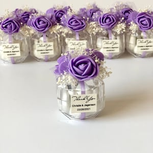 Regalos de boda morados para invitados, regalos para fiestas de quinceañera, cajas de regalos a granel, regalos de despedida de soltera, regalo personalizado para dulces 16, regalo de cumpleaños