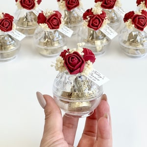 Elegance Custom Party Favors, Bulk Personalized Wedding Favors for Guests, Burgundy Bride Shower Favors, Thank You Gift, Luxury Unique Favor