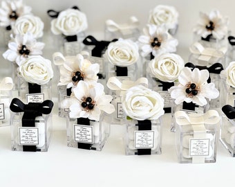 5 pcs Wedding Favors, Favors, Favors Boxes, Wedding Favors for Guests, Black and White wedding, Party Favors, Custom Favors, Sweet 16, Boho